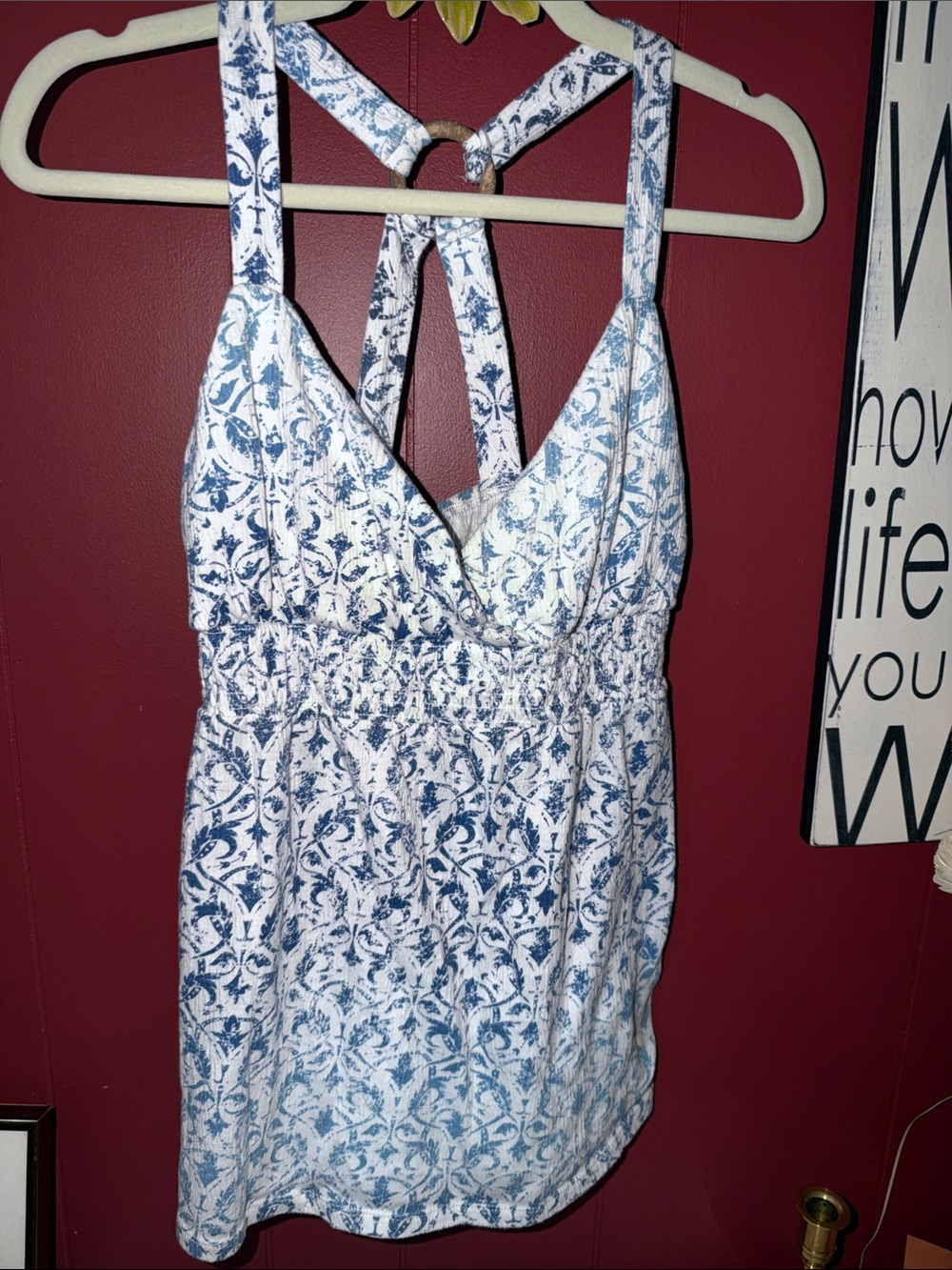 Smocked Halter Tank